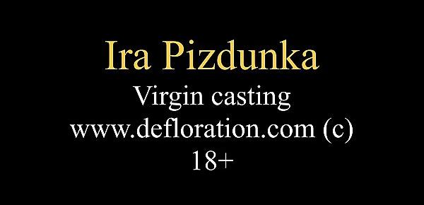  Brunette shaved virgin pussy teen Ira Pizdunka casting